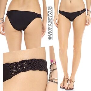 Tori Praver black windward bikini bottom S